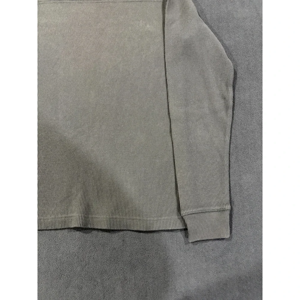 Signature by Levi's Strauss & Co Thermal Shirt Mens Medium Gray Cotton Crew Neck